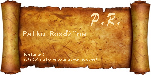 Palku Roxána névjegykártya